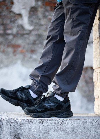 Чорні Осінні чоловічі кросівки на масивній підошві на весну чорні No Brand