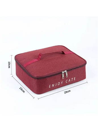 Термосумка сумка холодильник компактная вместительная для пляжа пикника туризма 29х23х10 см (475243-Prob) Красная Unbranded (263678374)