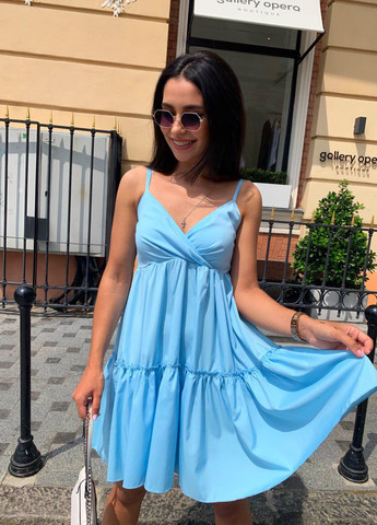Голубое повседневный платье  сарафан LeVi