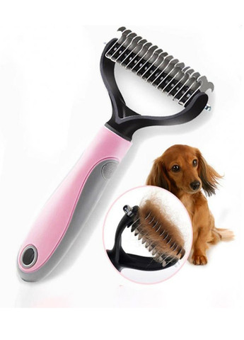 Двусторонняя щетка - расческа для животных Pet Knot Comb для вычесывания шерсти кошек и собак колтунорез Good Idea (272149204)