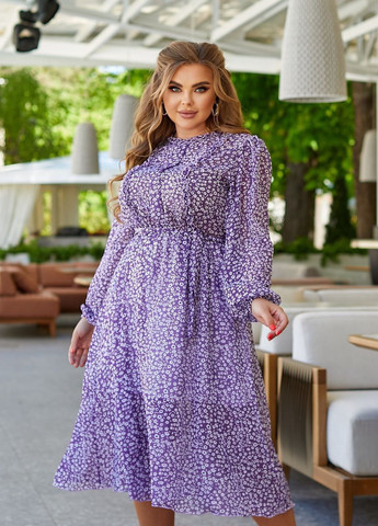 Фиолетовое праздничный платье шифоновое LeVi