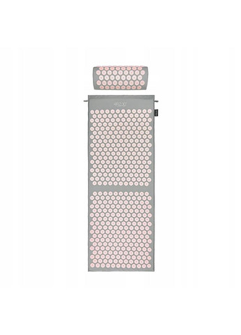 Коврик акупунктурный с валиком Аппликатор Кузнецова 128 x 48 см 4FJ0288 Grey/Pink 4FIZJO (259203266)