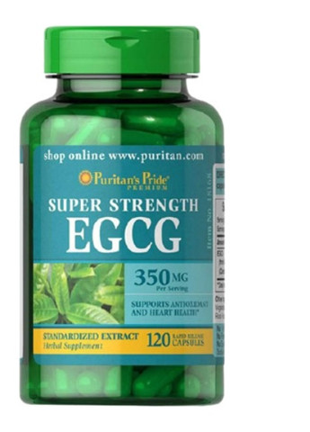 Puritan's Pride Super Strength EGCG 350 mg 120 Caps Puritans Pride (256725780)