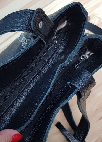 Шкіряна жіноча класична сумка з довгими ручками, молодіжна сумочка з натуральної шкіри Serebro (266623596)