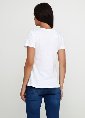 Белая летняя футболка женская, белая, хлопковая ж425-17-рч-kolibri Malta
