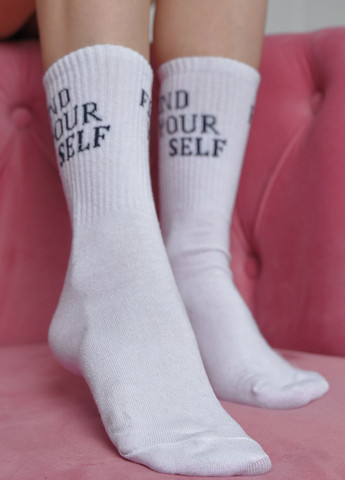 Шкарпетки жіночі високі білого кольору розмір 36-40 Let's Shop (273176758)