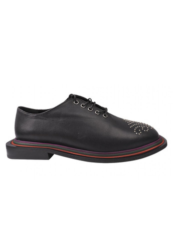 Туфлі на шнурівці жіночі натуральна шкіра, колір чорний Sattini 162-20dtc (257426370)