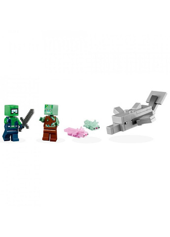 Конструктор Minecraft Дом-Аксолотль цвет разноцветный ЦБ-00230001 Lego (262290007)