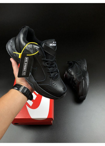 Черные демисезонные мужские кроссовки черные «no name» Nike Air Monarch