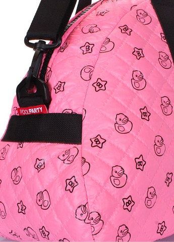 Стеганая сумка Alaska розовая с утенками PoolParty (278050442)