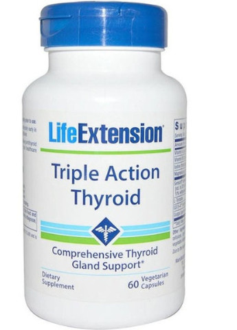 Triple Action Thyroid 60 Veg Caps Life Extension (256723856)