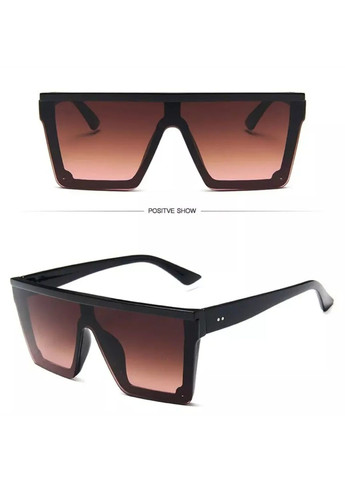 Солнцезащитные квадратные очки Коричневого цвета No Brand (258149709)