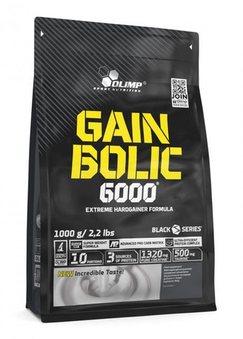 Гейнер Gain Bolic 6000 bag 1000 g (Banana) Olimp (275933271)