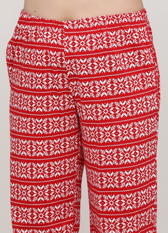 Красная всесезон пижама лонгслив + брюки Avon