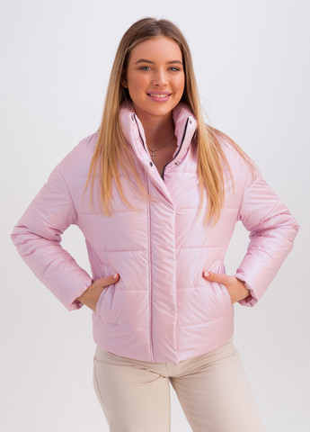 Розовая демисезонная куртка джасти розовый Emass