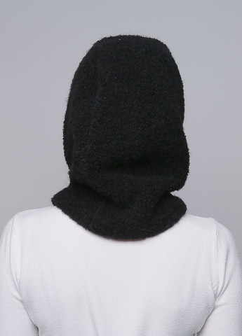 Капор-капюшон женский шерсть с полиэстером черный BARBARA LuckyLOOK 000-421 (268666154)
