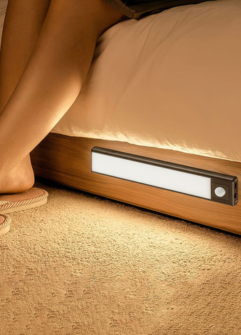 Світлодіодна лампа з акумулятором / led світильник з датчиком руху для кухні, ванної кімнати 30см 8800 Білий 65868 OnePro (268128366)