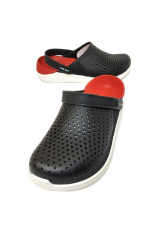 Крокси сабо чоловічі чорно-червоні 5017-401 LuckLine (257108193)