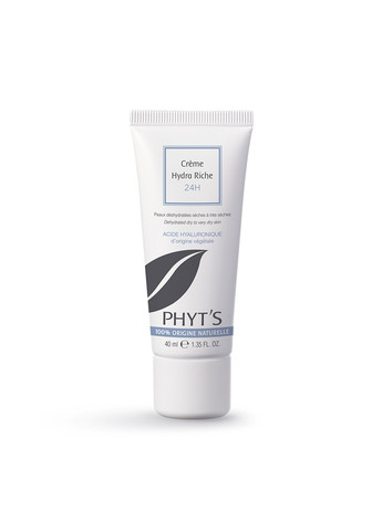 Крем Ріш для сухої шкіри з тривалим зволожуючим ефектом Crème Hydra Riche 24H 40 г Phyt's (276904749)
