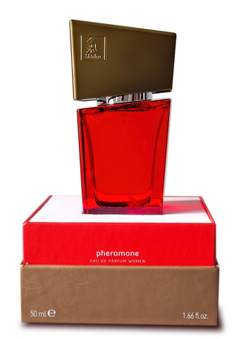 Духи з феромонами жіночі SHIATSU Pheromone Fragrance women red 50 ml Hot (258551438)