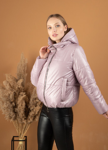 Пудрова демісезонна модні жіночі куртки осінні від виробника SK