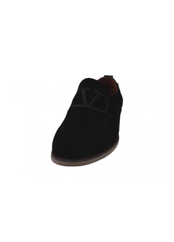 Черные туфли класика мужские натуральная замша, цвет черный Antoni Bianchi