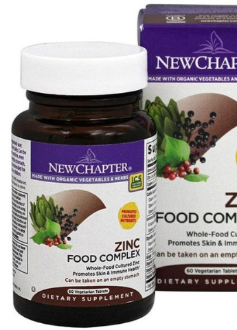Zinc Food Complex 60 Tabs New Chapter (256719651)