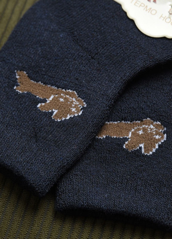 Шкарпетки дитячі махрові темно-синього кольору Let's Shop (269387574)