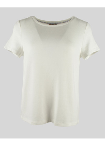 Белая летняя женская футболка белая heart 001375 Street One