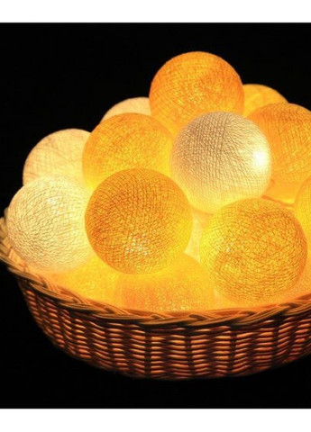 Гірлянда тайські ліхтарики CBL Lemon 20 шт. від батарейок, 2.5 м Cotton Ball Lights (257960464)