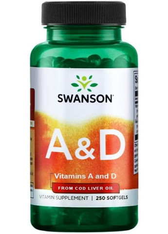 Vitamins A & D 250 Caps Swanson (264295771)