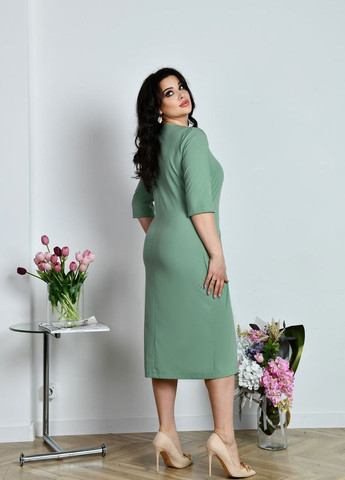Мятное женское ассиметричное платье цвет мята р.48/50 438132 New Trend