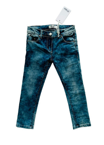 Синие демисезонные слим, скинни, зауженные джинси-скинни детские для девочки ge551444 Gaialuna