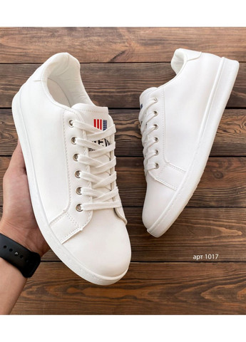 Белые демисезонные мужские кроссовки No Brand