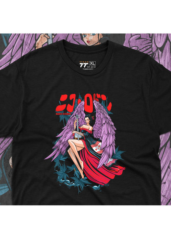 Черная футболка c принтом ван пис - нико робин 2 No Brand