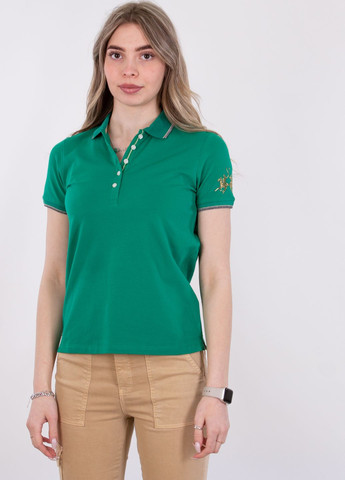 Зеленая женская футболка-футболка La Martina