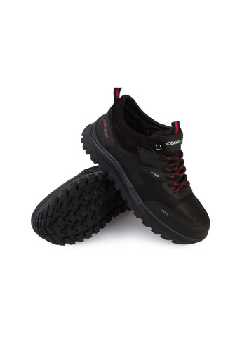 Черные зимние ботинки мужские бренда 9501116_(1) ModaMilano