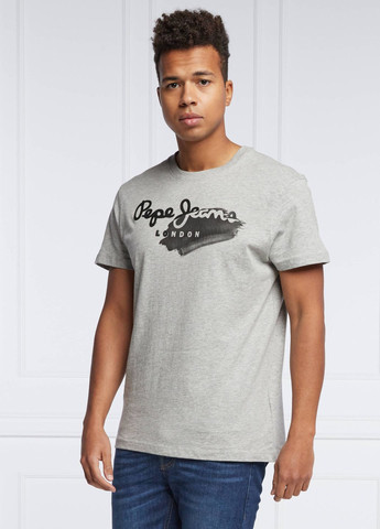 Сіра футболка Pepe Jeans