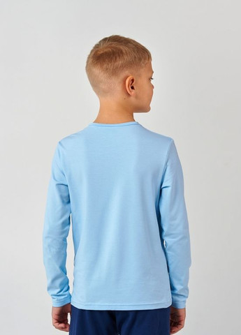 Блакитна футболка з довгим рукавом блакитний Smil