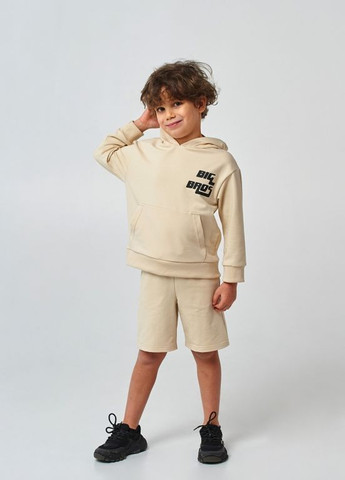 Дитяча толстовка | 95% Бавовна | Демісезон | 104, 110,116 | З кишенями та стильним капюшоном Бежевий Smil (277694290)