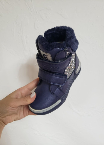Темно-синие зимние ботинки зимние на девочку Clibee