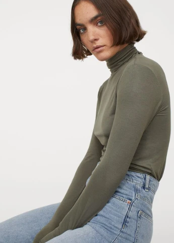 Водолазка,хакі, Divided H&M (257266984)