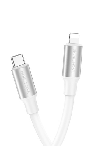 USB кабель BX82 Type-C - Lightning 3A 20W PD 1 м цвет белый ЦБ-00204671 Borofone (259466650)