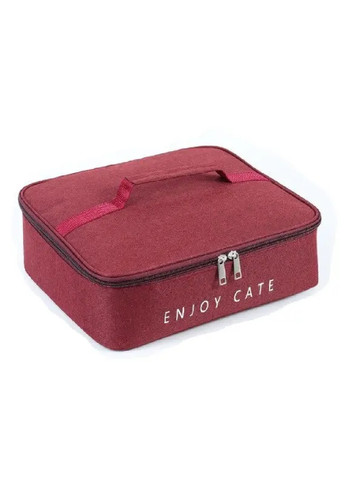 Термосумка сумка холодильник компактная вместительная для пляжа пикника туризма 31х26х10 см (475245-Prob) Красная Unbranded (263678376)