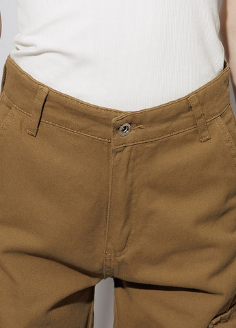 Женские джинсы регуляр с карманом цвет коричневый ЦБ-00219872 Manga - (259786086)
