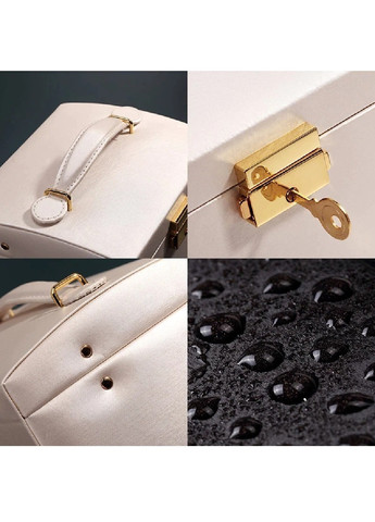 Шкатулка сундук органайзер коробка футляр для хранения украшений бижутерии 18х14х12.5 см (474651-Prob) Белая Unbranded (259206229)