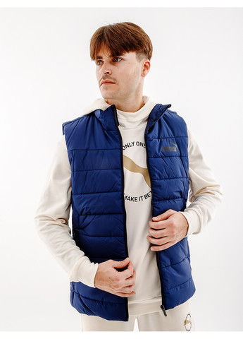 Синяя демисезонная жилетка ess padded vest Puma