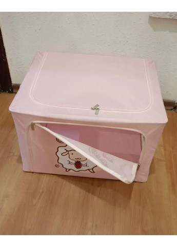 Органайзер сумка короб компактний портативний тканинний для зберігання речей одягу білизни 50х40х33 см (475274-Prob) Рожевий Unbranded (264831697)