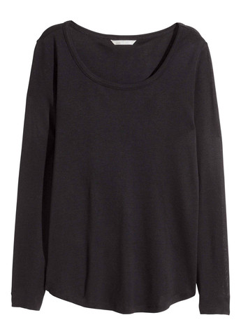 Лонгслив,черний, Basic H&M (263691952)