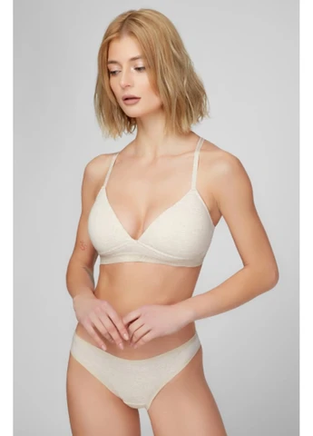 Бежевый бюстгальтер 220.00.02 с cotton Kleo хлопок